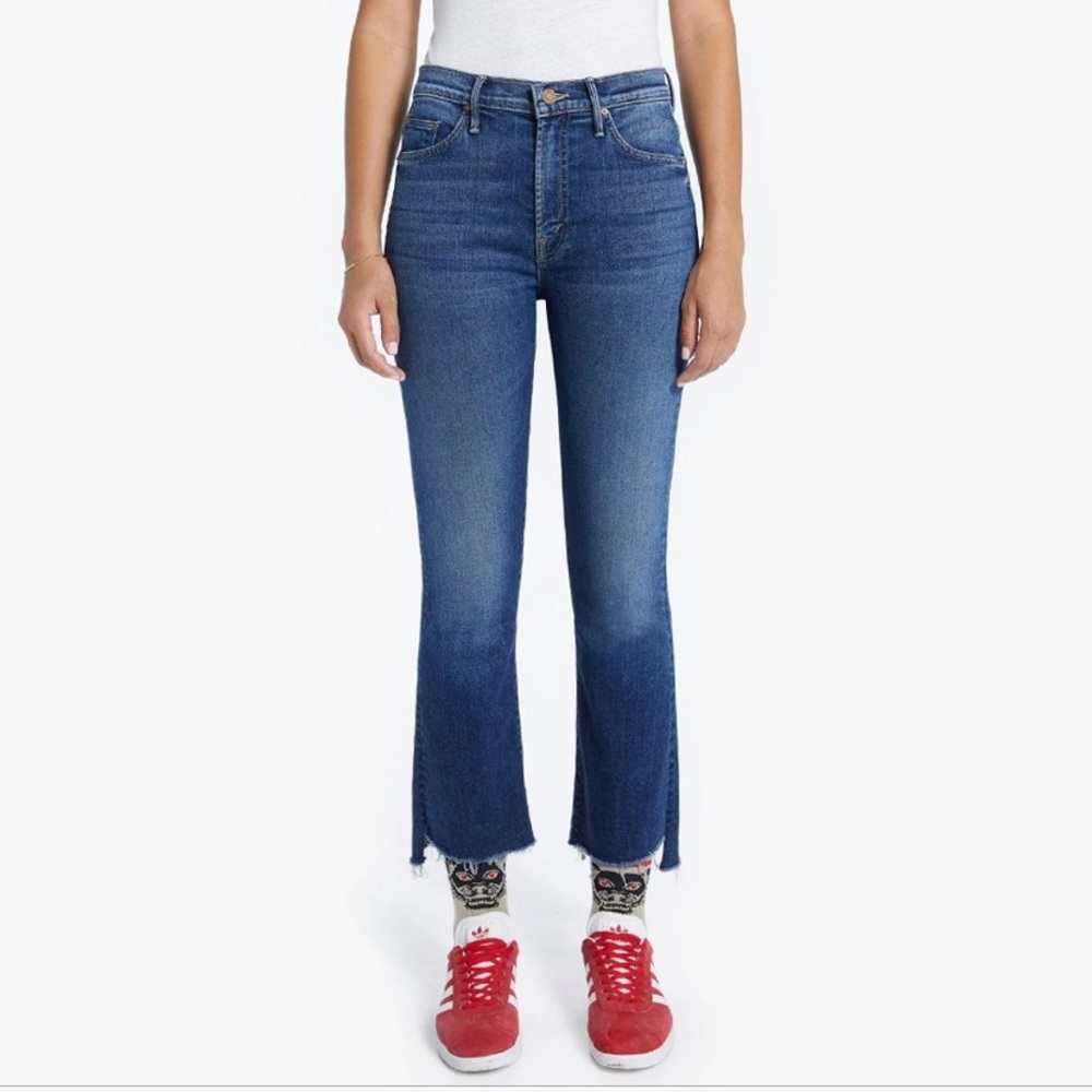 Mother Insider Crop Strep Fray, Size 29 NWT
